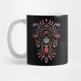 Artwork Illustration Of God Of Women With Engraving Mug